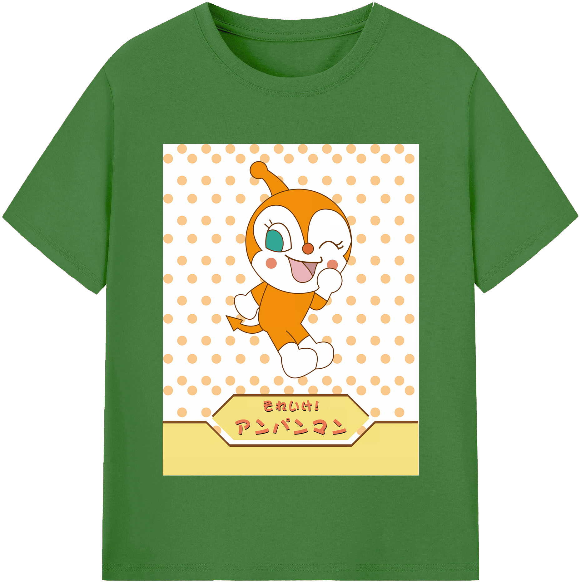 （画像用） アンパンマン Anpanman レディースカジュアルプリントTシャツ（綿100％）